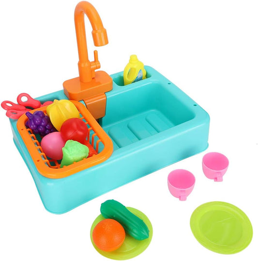 Fregadero de Juguete con circulación de agua eléctrica