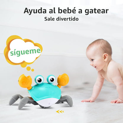 Cangrejo de Juguete viral 6-24 meses + GRATIS 1 Paq 4 Pilas