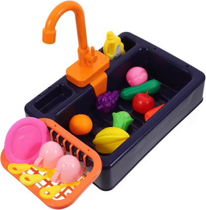 Fregadero de Juguete con circulación de agua eléctrica