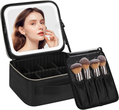 Estuche para maquillaje+ Limpiador de brochas