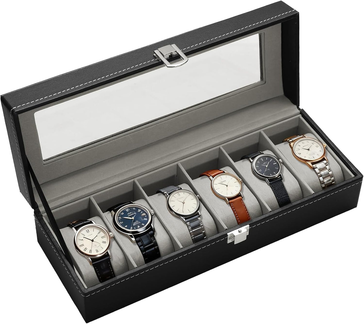 Estuche para Relojes PREMIUM + GRATIS Bolsa Organizadora de Cables Portátil