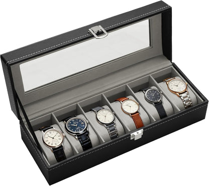 Estuche para Relojes PREMIUM + GRATIS Bolsa Organizadora de Cables Portátil