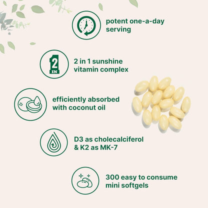 2x Vitamina D3+K2 Microingredients 5000IU