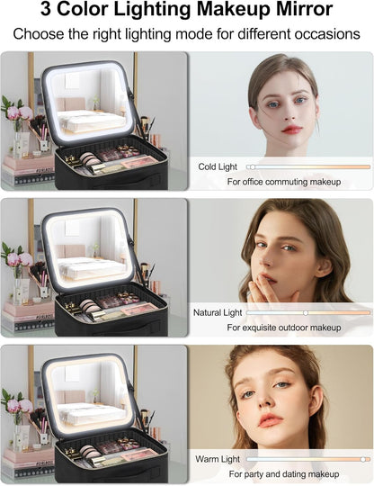 Estuche para maquillaje+ Limpiador de brochas
