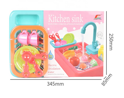 Fregadero de Juguete con circulación de agua eléctrica