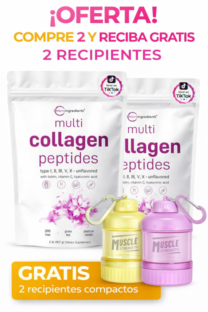 Colágeno en polvo Péptidos Hidrolizado MicroIngredients 1 o 2 LBS
