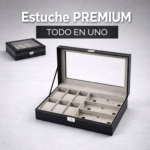 Estuche para Relojes y Lentes PREMIUM- TODO EN UNO