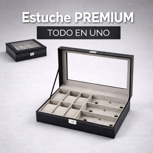 Estuche para Relojes y Lentes PREMIUM- TODO EN UNO