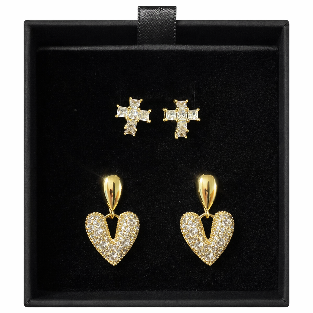Set de Aretes PREMIUM- LOVE