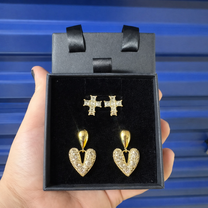 Set de Aretes PREMIUM- LOVE