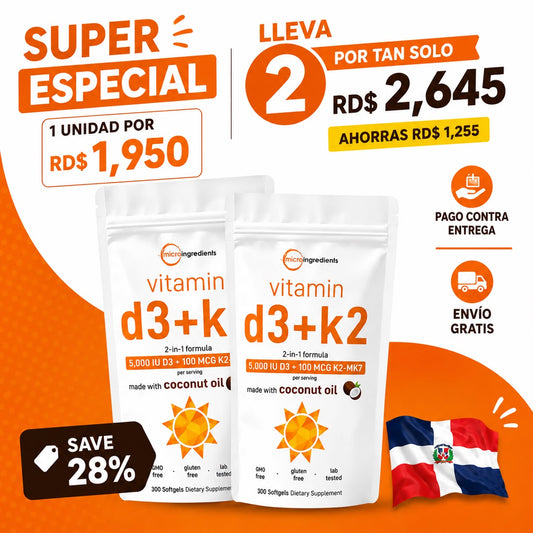 Vitamina D3+K2 Microingredients 5000IU