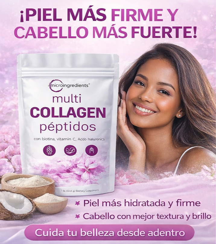 Colágeno en polvo Péptidos Hidrolizado MicroIngredients 1 o 2 LBS